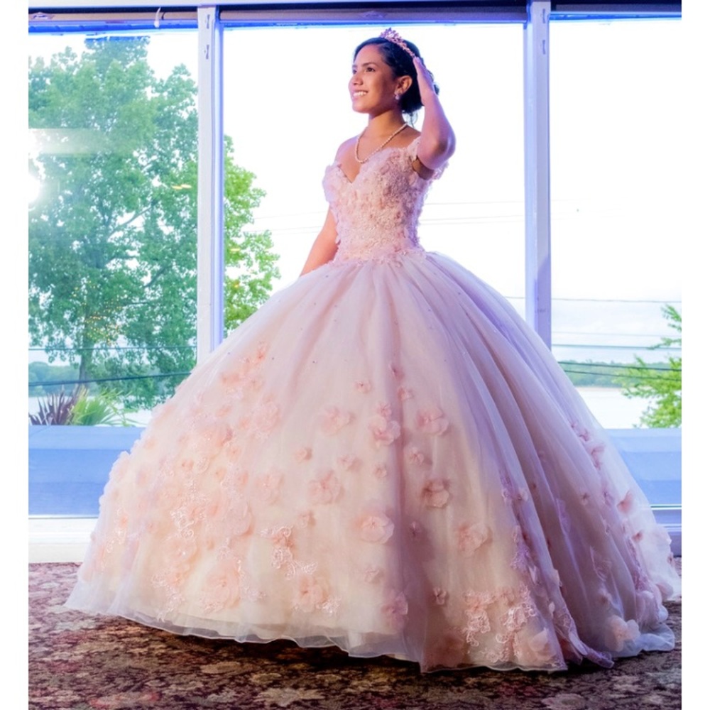 Blush Pink Quince/Sweet 16 Dress